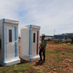 Giao nhà vệ sinh di động tại khu kinh tế Nghi Sơn, tỉnh Thanh Hoá